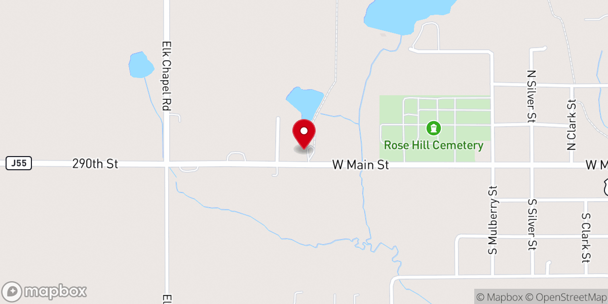 Map showing location of Joseph Smith III's Liberty Hall