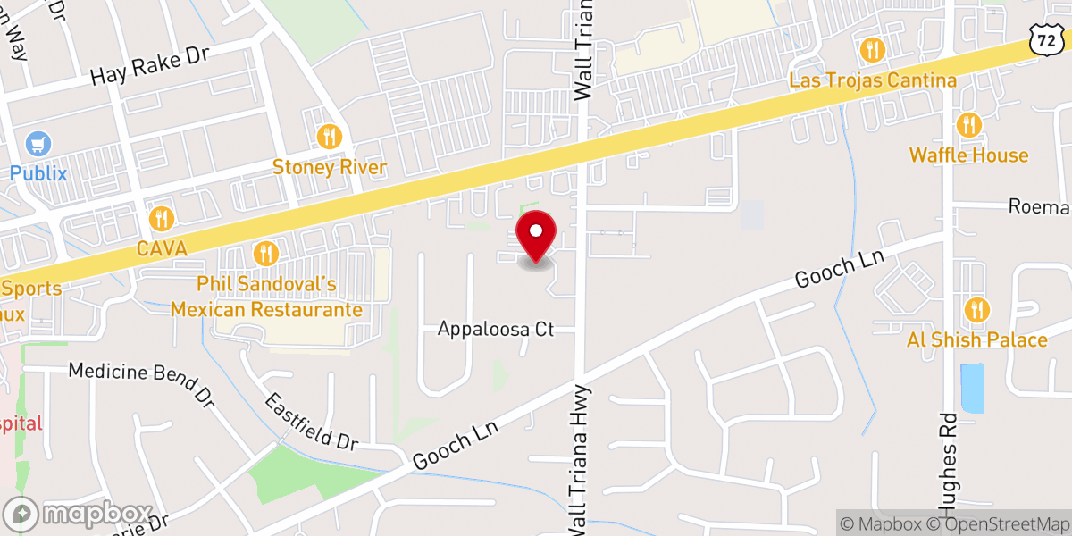 Map showing location of Restoration Foursquare Church