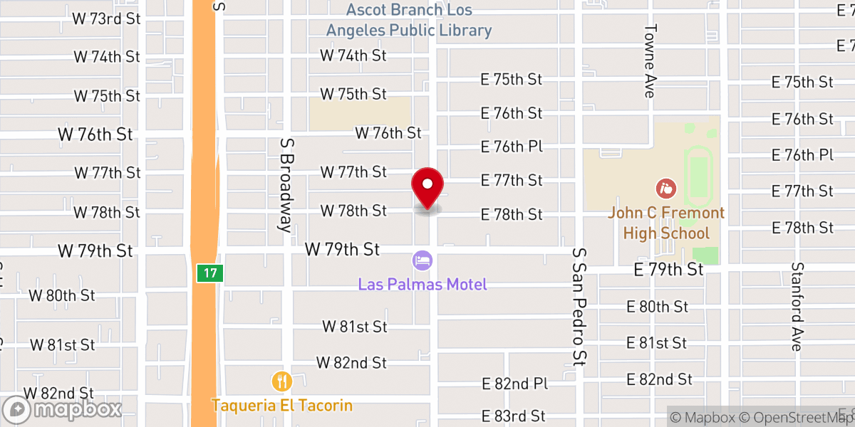 Map showing location of Saints Home Church of God-Christ