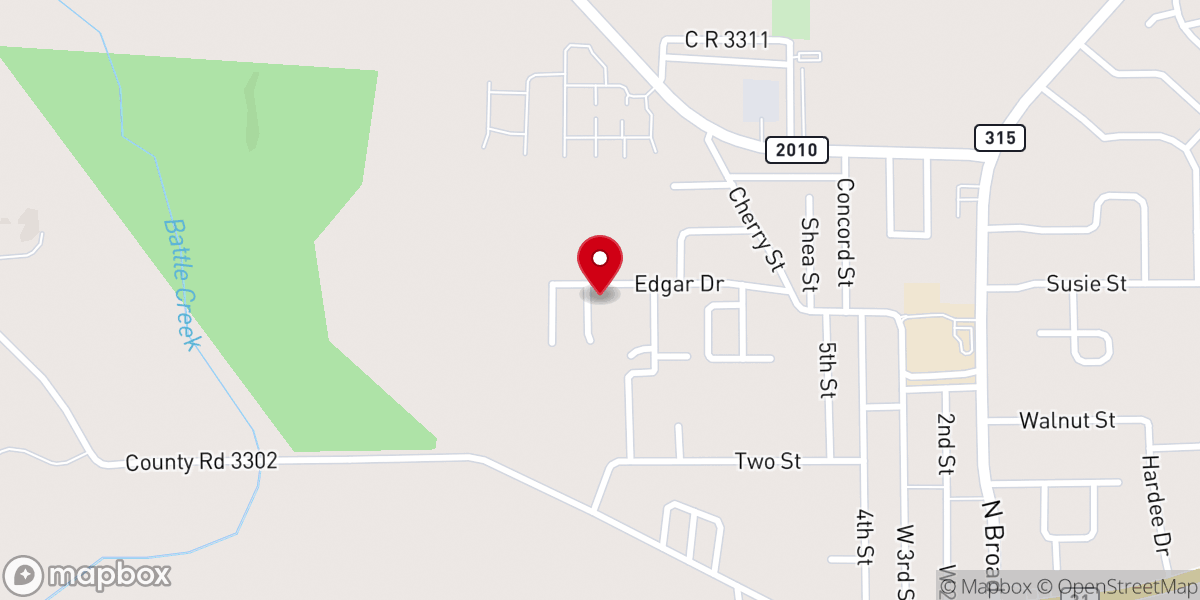 Map showing location of Faith Tabernacle Church of Deliverance