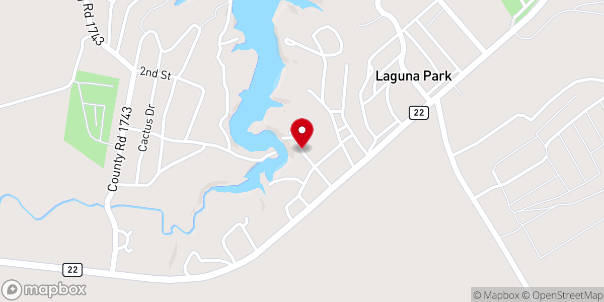 Map showing location of Cliffview Resort