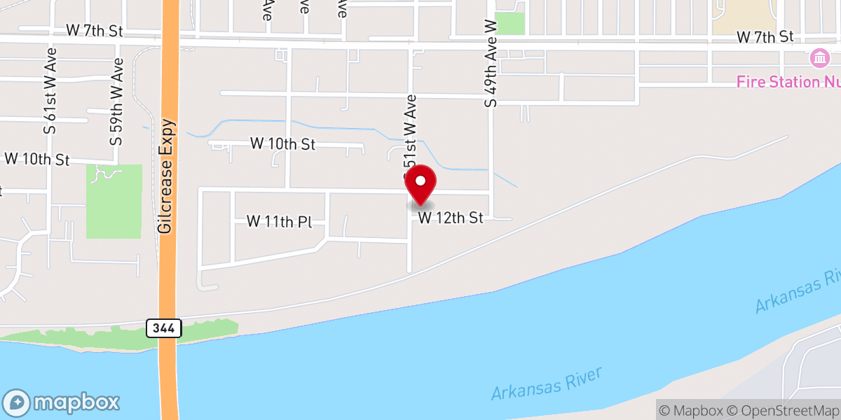 Map showing location of Guiding Light Tabernacle