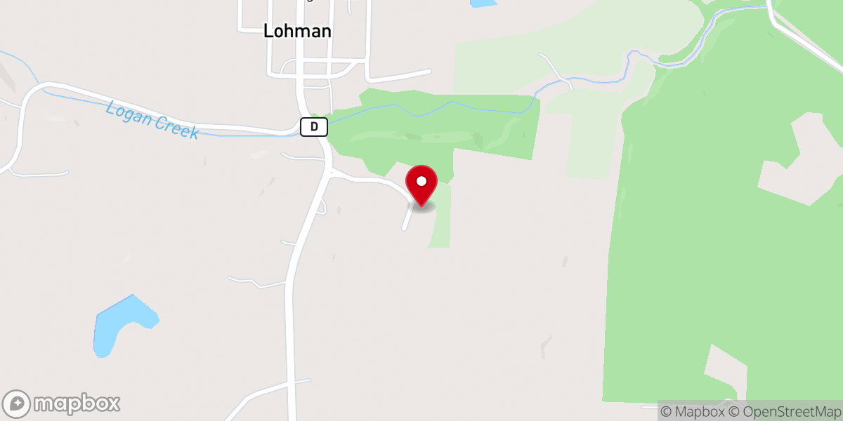 Map showing location of St Paul's Lutheran Church