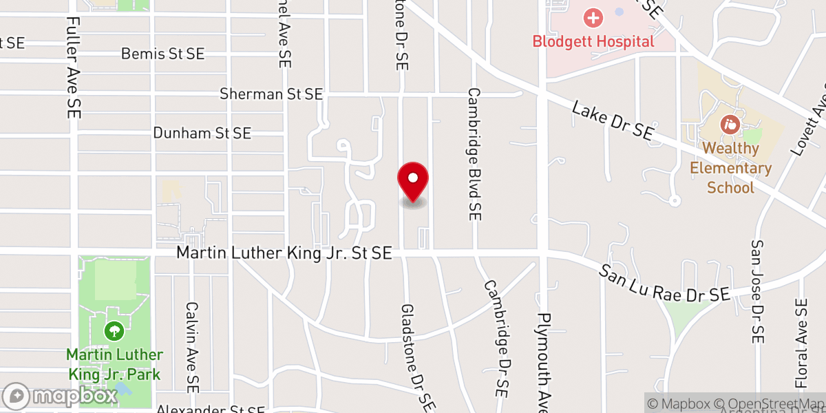 Map showing location of St. Stephen Catholic Church