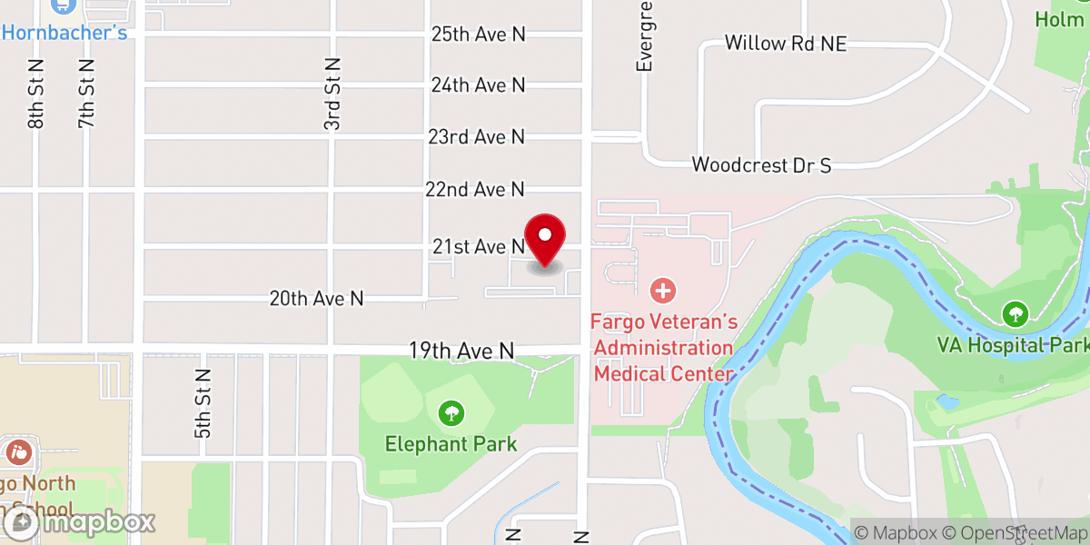 Map showing location of Messiah Evangelical Lutheran Church
