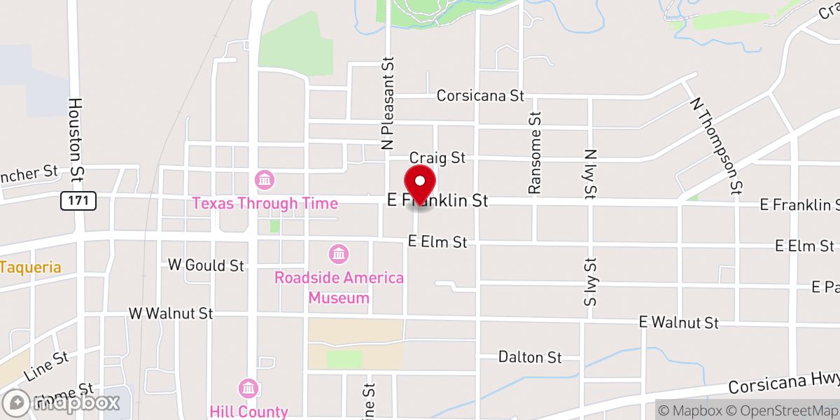 Map showing location of First Methodist Church