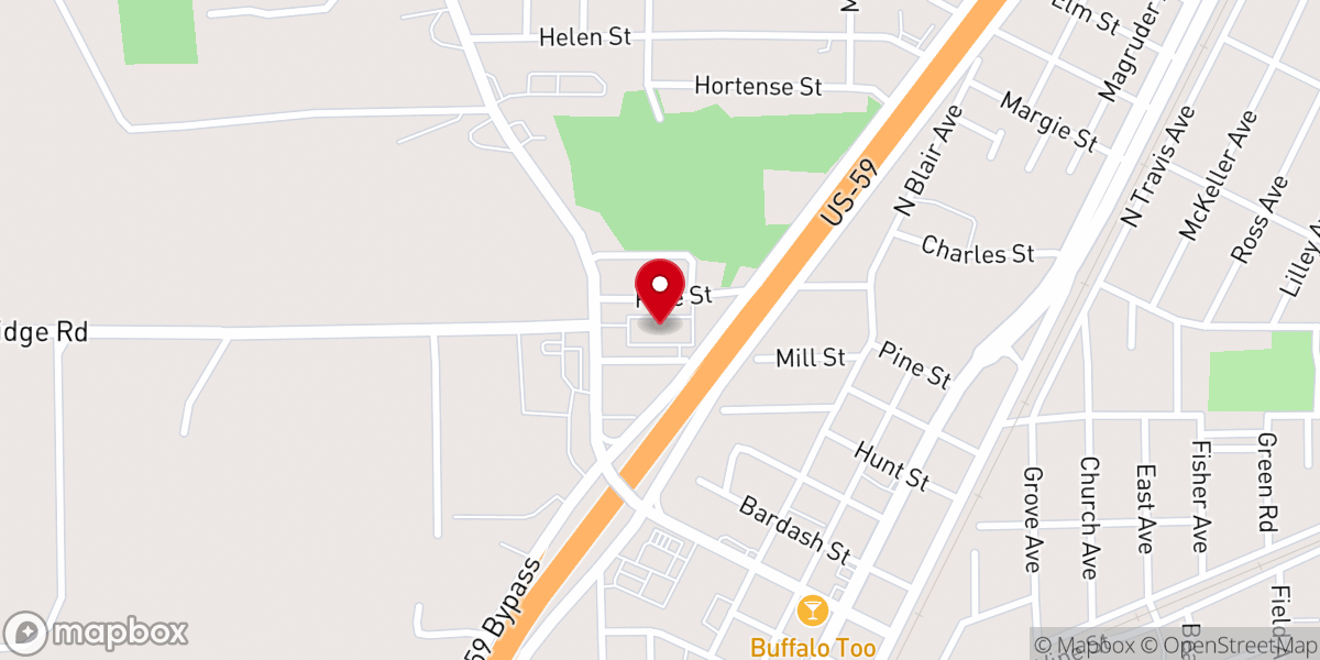 Map showing location of Liberty Church