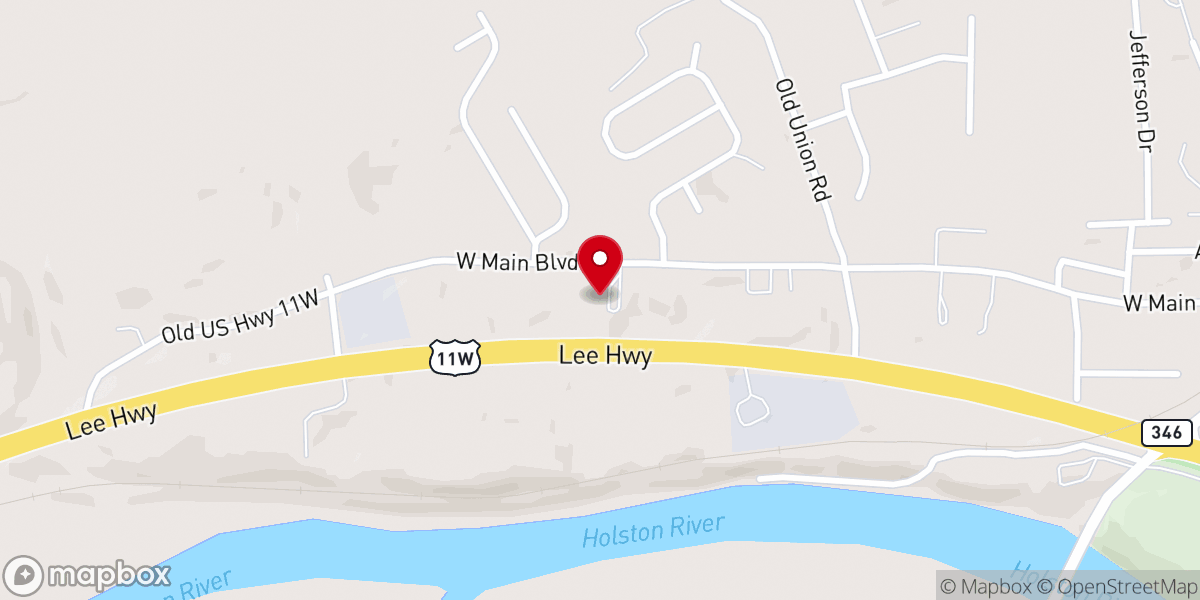 Map showing location of Church Hill Post-Acute and Rehabilitation Center