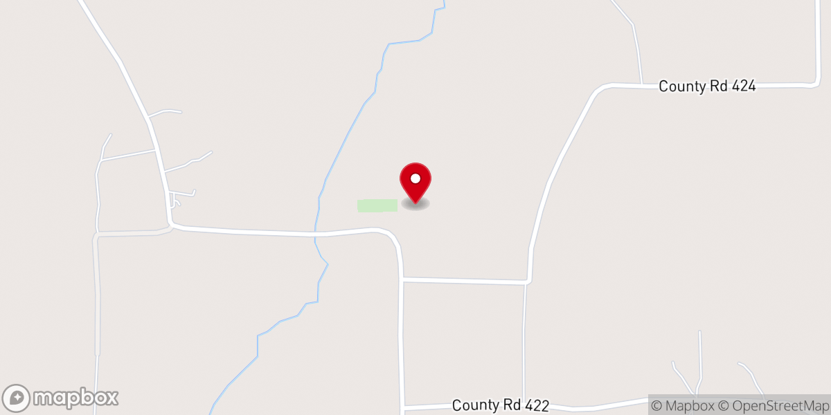 Map showing location of Clear Spring Church