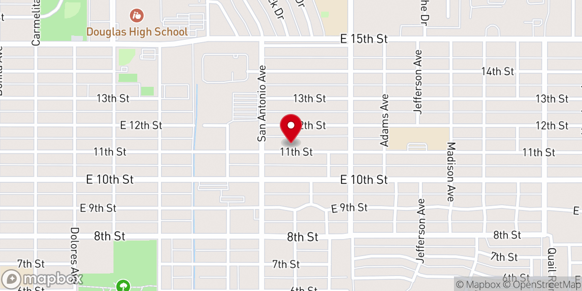 Map showing location of Pinal Hispanic Council