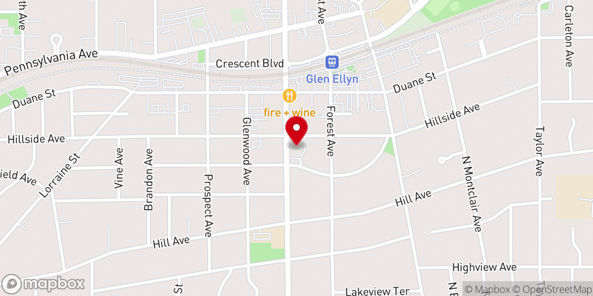 Map showing location of St. Mark's Episcopal Church