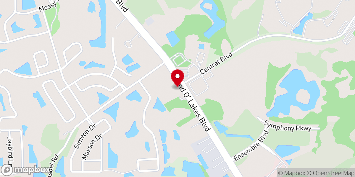 Map showing location of Brad's Bail Bonds Serving Pasco County