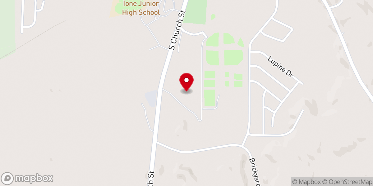 Map showing location of Ed Hughes Memorial Arena