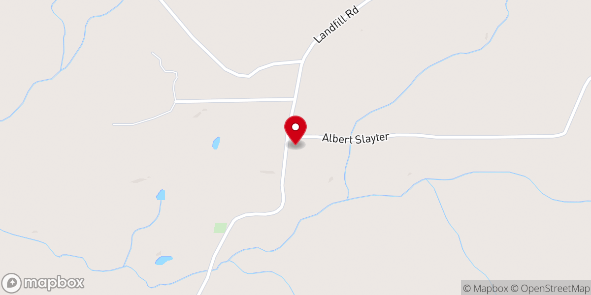 Map showing location of Grant Parish Public Works