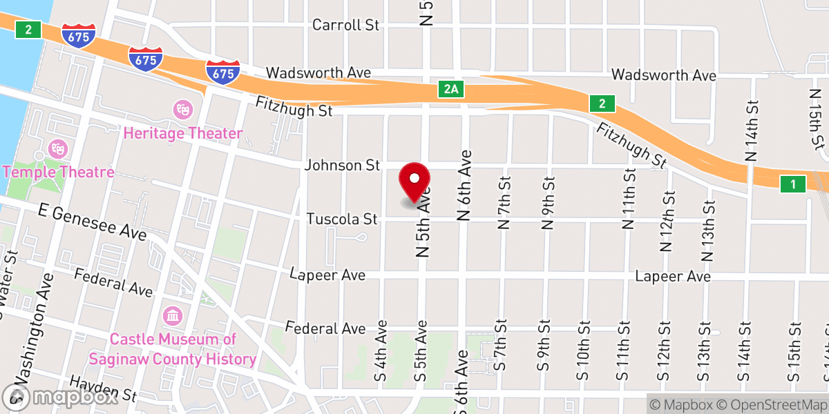 Map showing location of St Luke Church