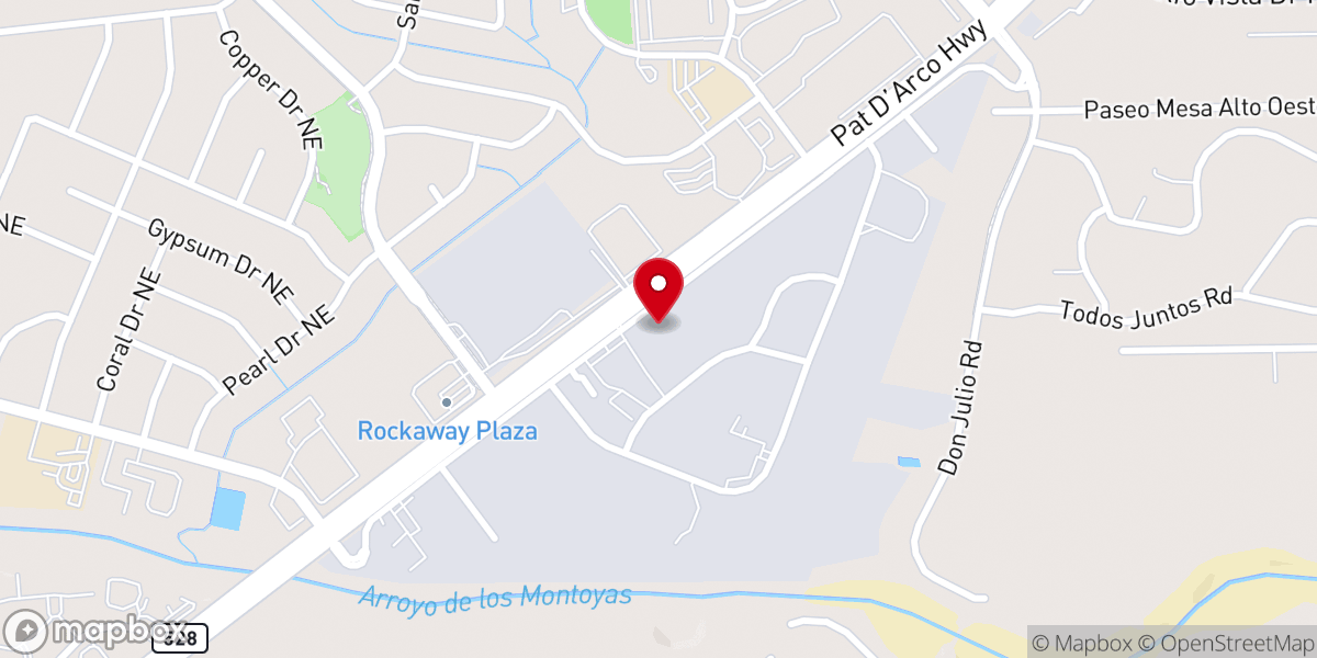 Map showing location of Calvary Chapel Rio Rancho