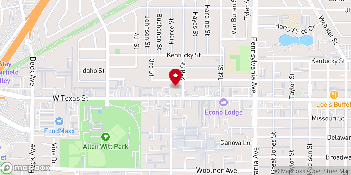 Map showing location of Iglesia De Dios Pentecostal