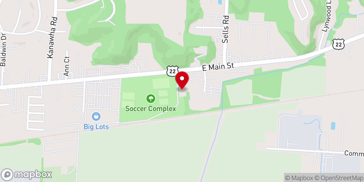 Map showing location of Shining Light Community Church
