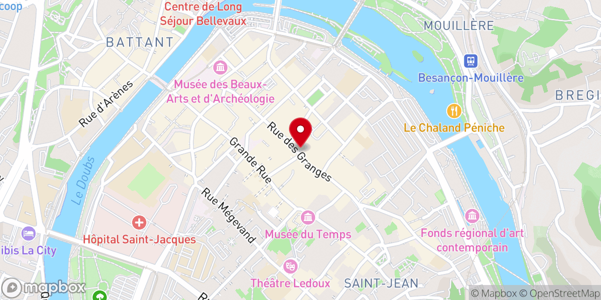 Map showing location of Ancien couvent Les Dames de Battant