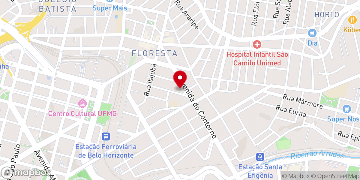 Map showing location of Paróquia Nossa Senhora das Dores