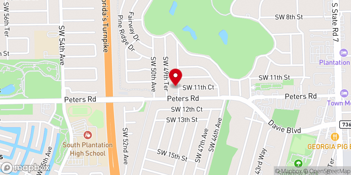 Map showing location of Providence Baptist Church