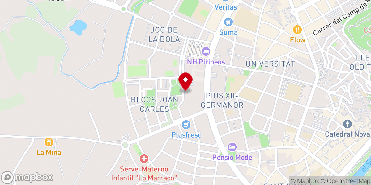 Map showing location of Parroquia de La Merced