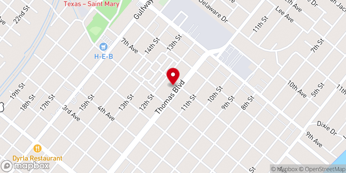 Map showing location of Christian Fellowship Church