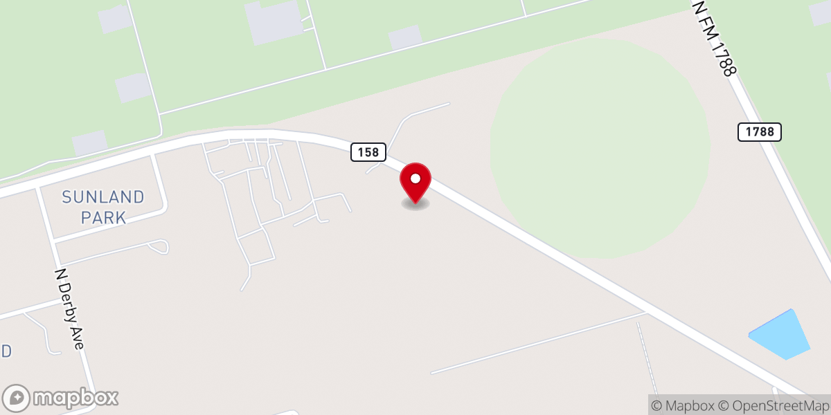 Map showing location of West Texas Cowboy Church
