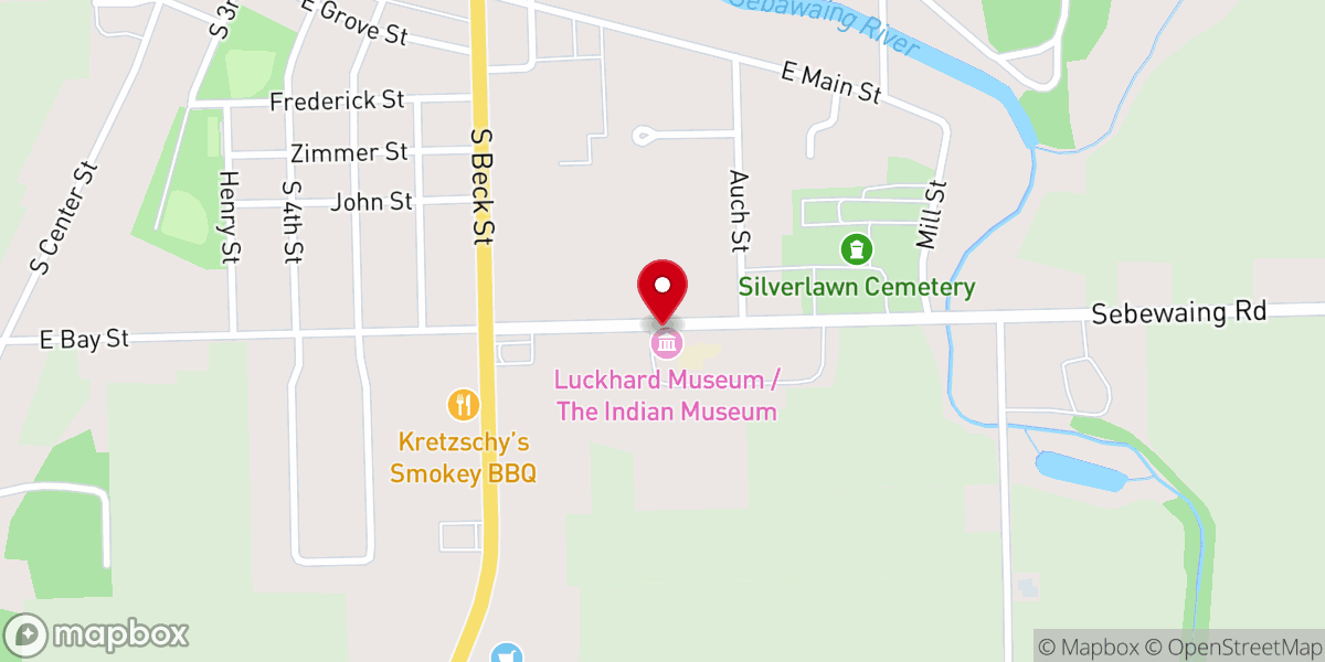Map showing location of Luckhard Museum - The Indian Mission