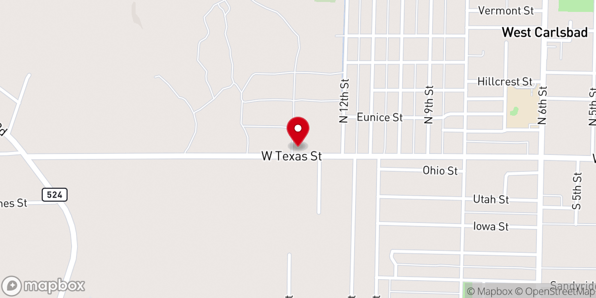 Map showing location of Carlsbad Bilingual Seventh-day Adventist Church
