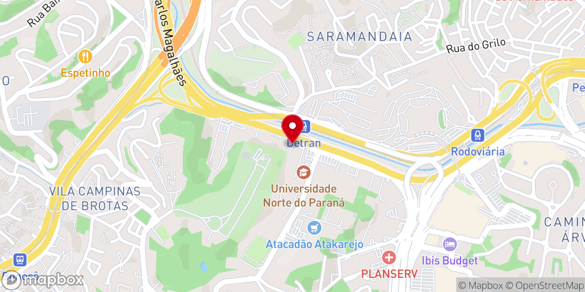 Map showing location of IGREJA BATISTA AVIVAMENTO MUNDIAL - SEDE BAHIA