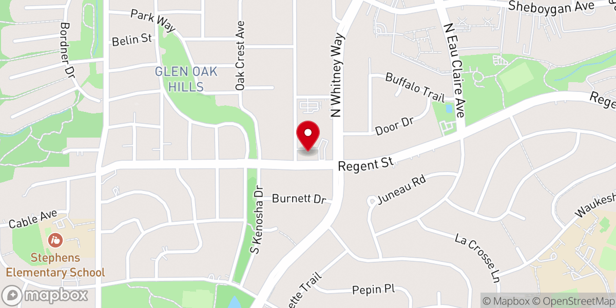 Map showing location of Red Village Church