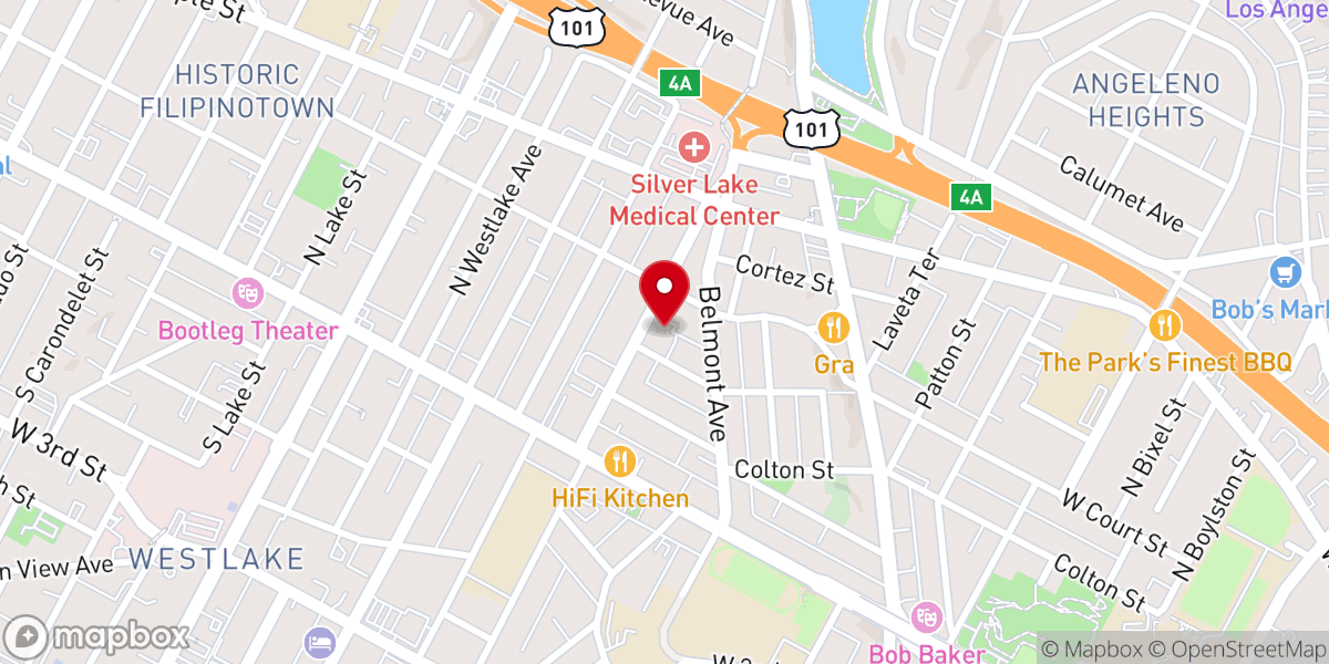 Map showing location of Our Lady of Loretto Catholic Church