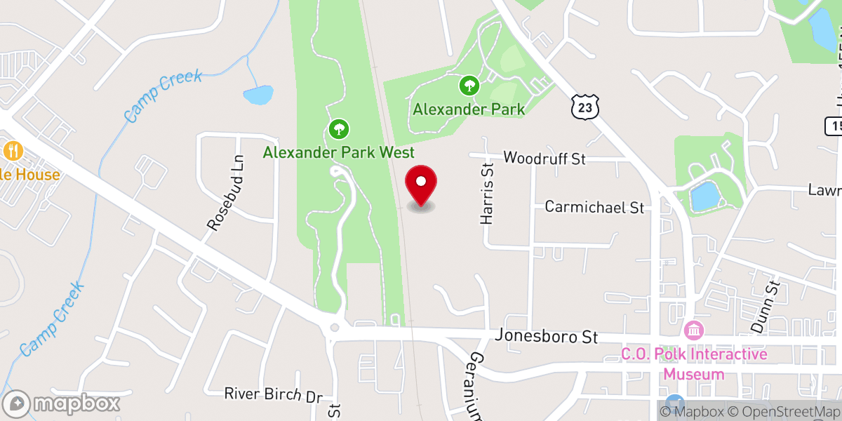 Map showing location of Momentum Christian Church