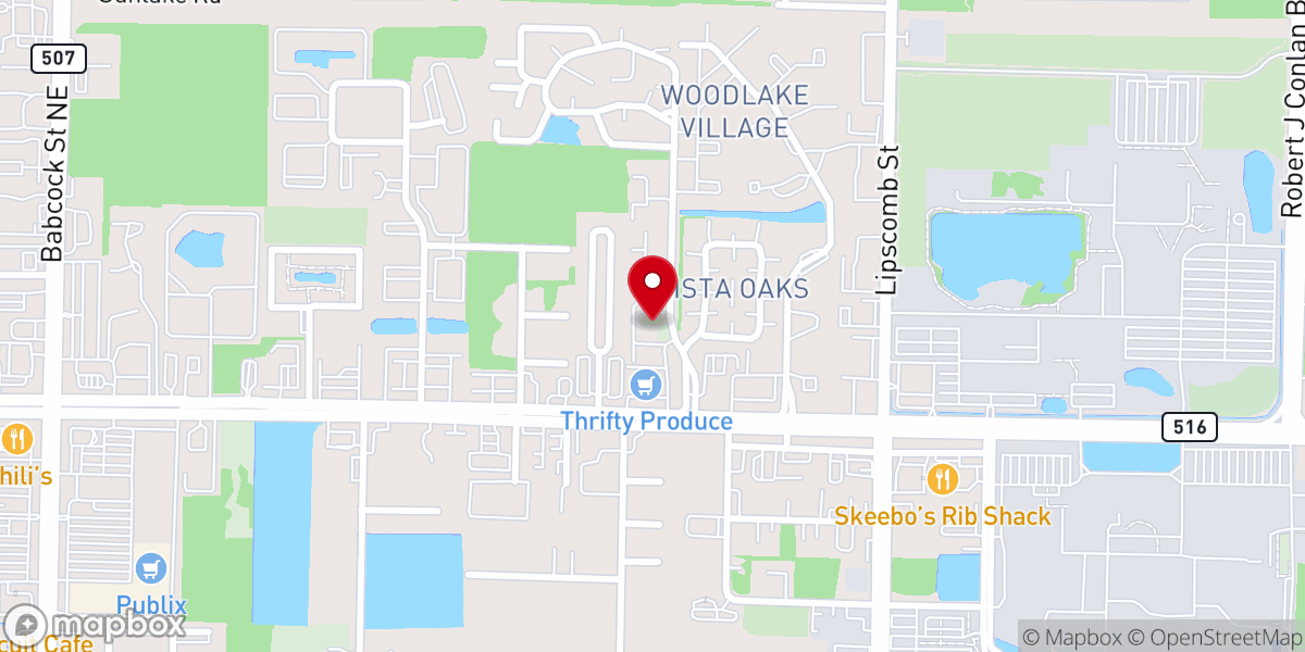 Map showing location of The House Church Palm Bay