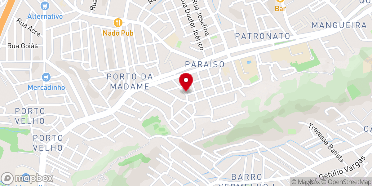 Map showing location of Igreja Pentecostal O Brasil Para Cristo