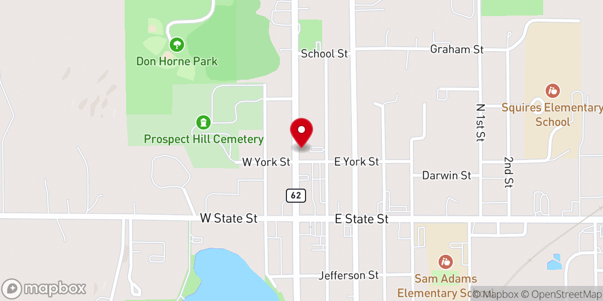 Map showing location of Wagner Family Funerals Connelly Chapel