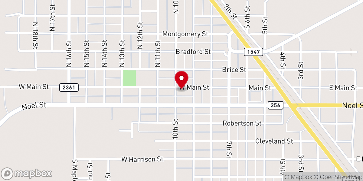 Map showing location of Red Marble Ministries
