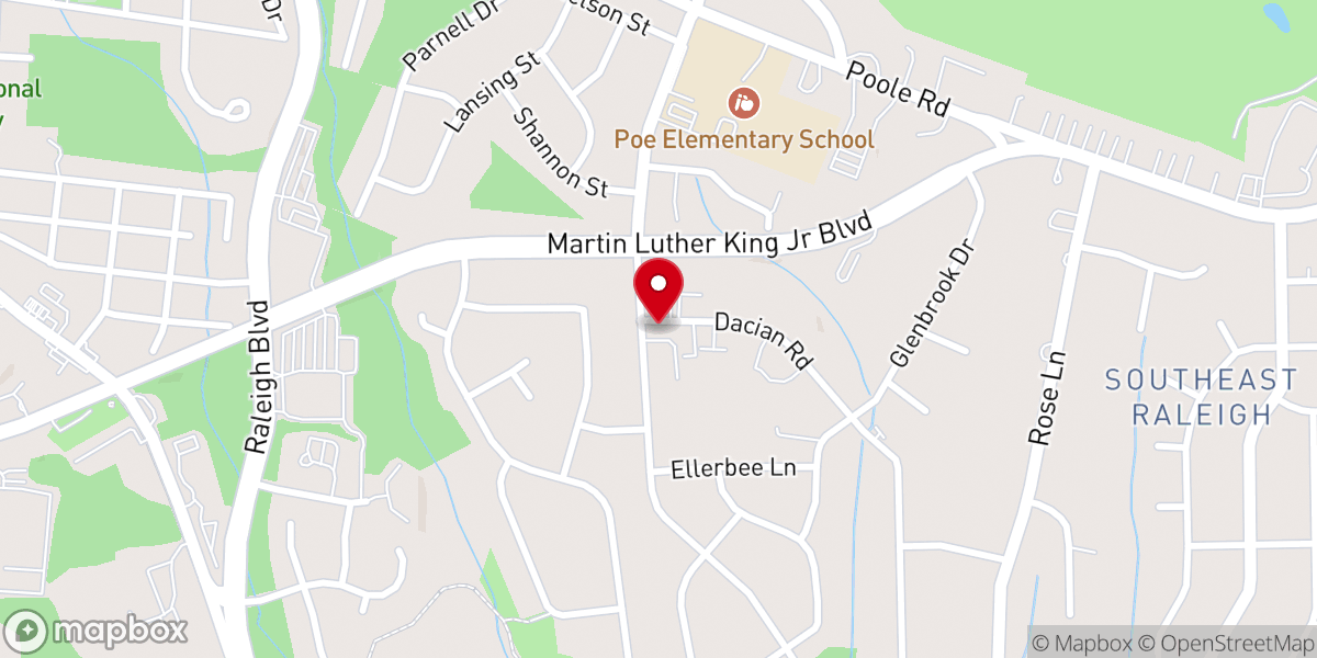Map showing location of Maple Temple United Church of Christ
