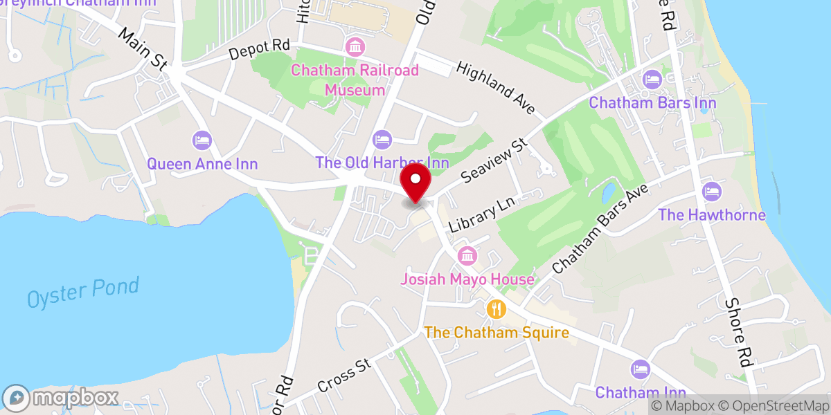 Map showing location of Christian Science Reading Room