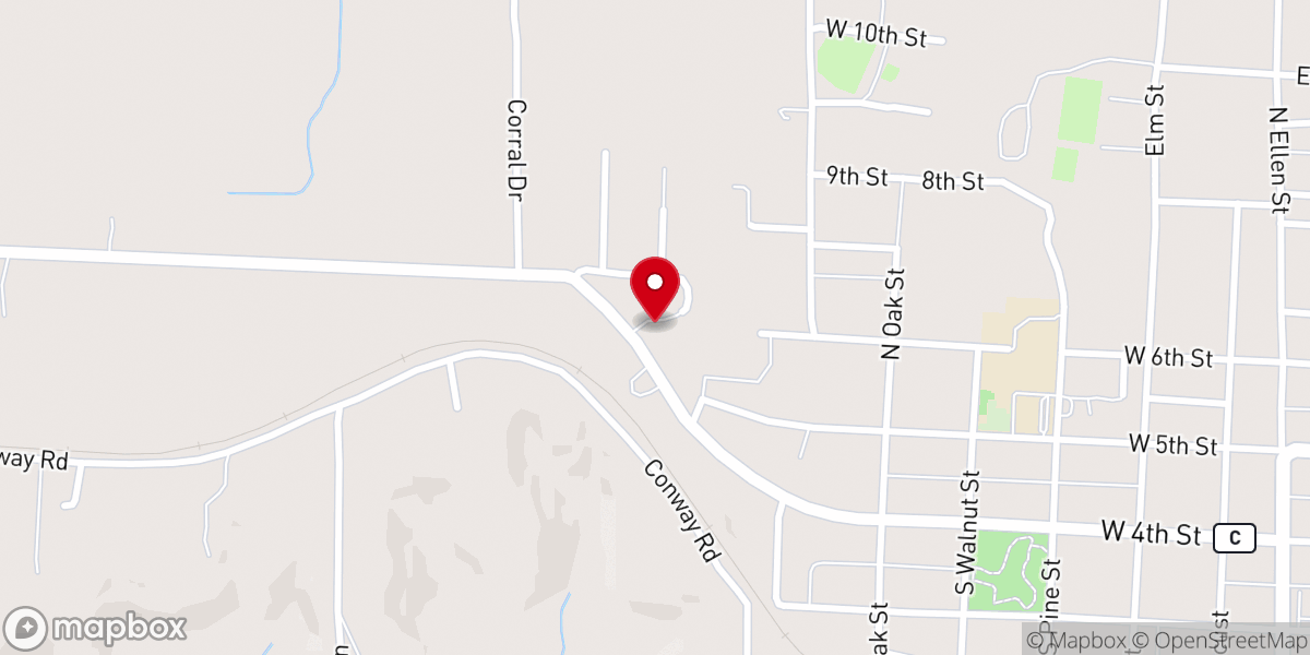Map showing location of Dixon Assembly of God Church