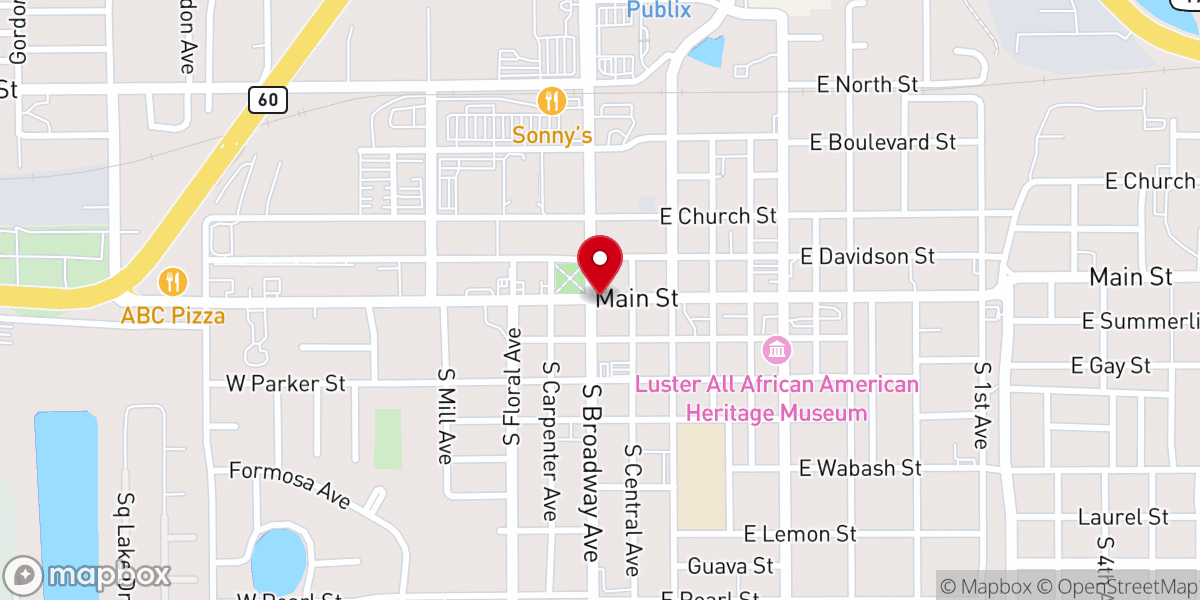 Map showing location of Higher Praise Full Gospel Ministries International Inc
