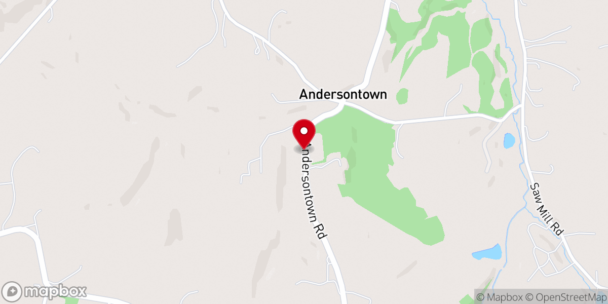 Map showing location of Andersontown Church Of God
