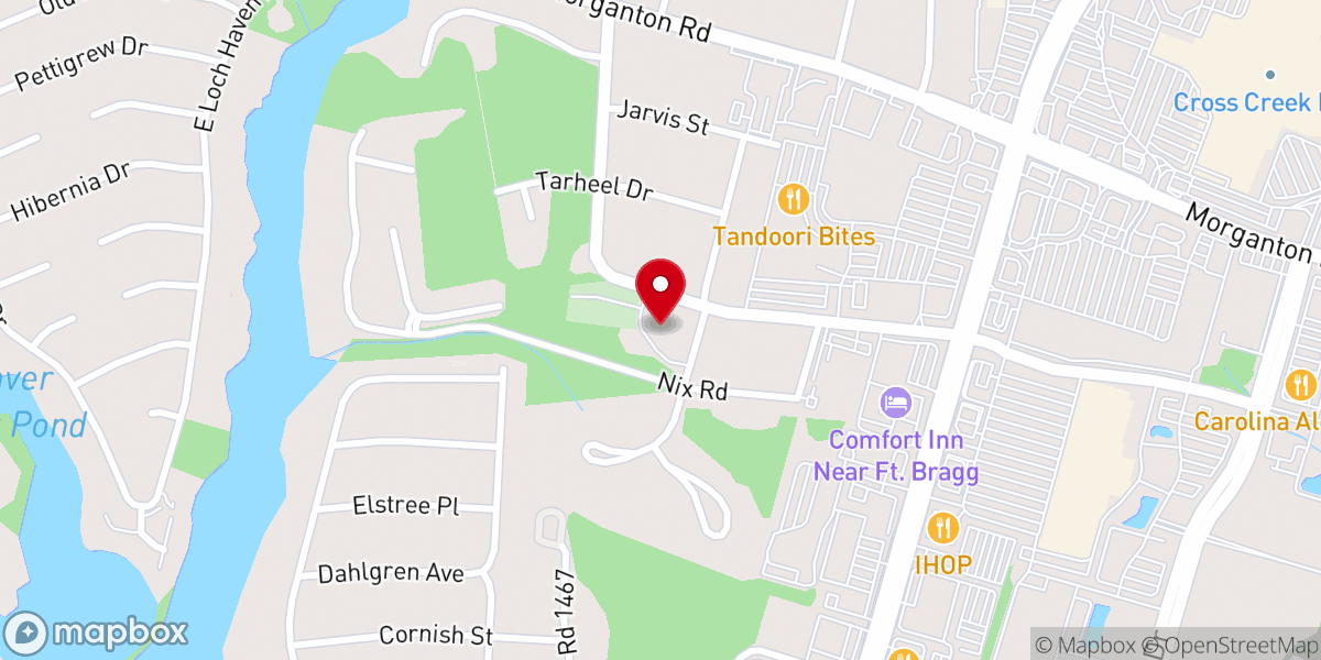 Map showing location of Camp Ground Church