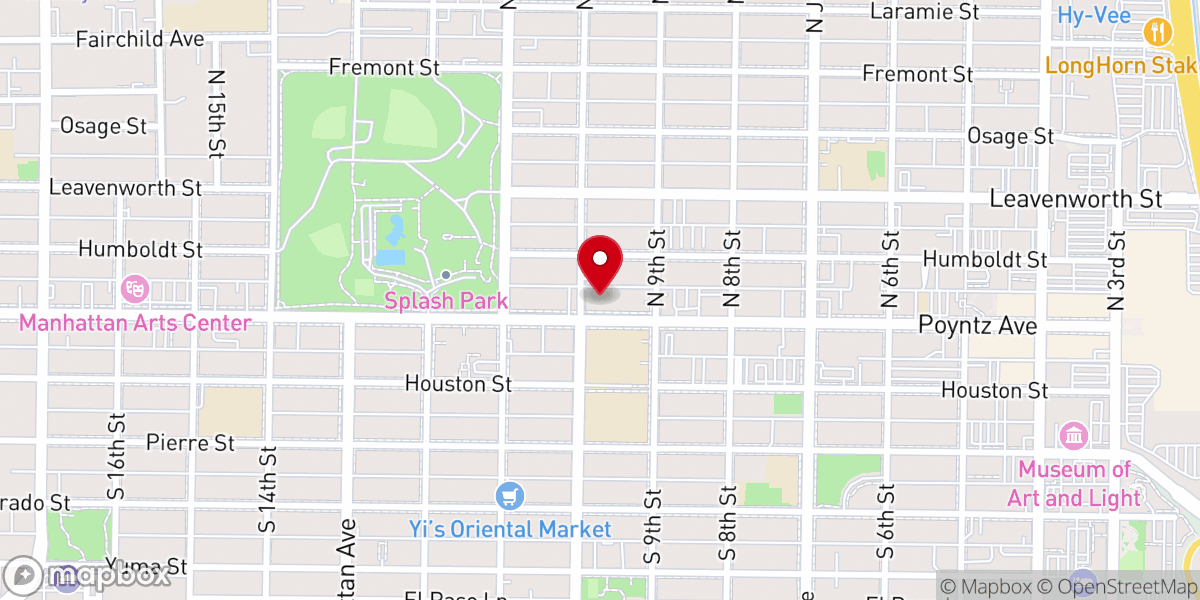 Map showing location of First Lutheran Church