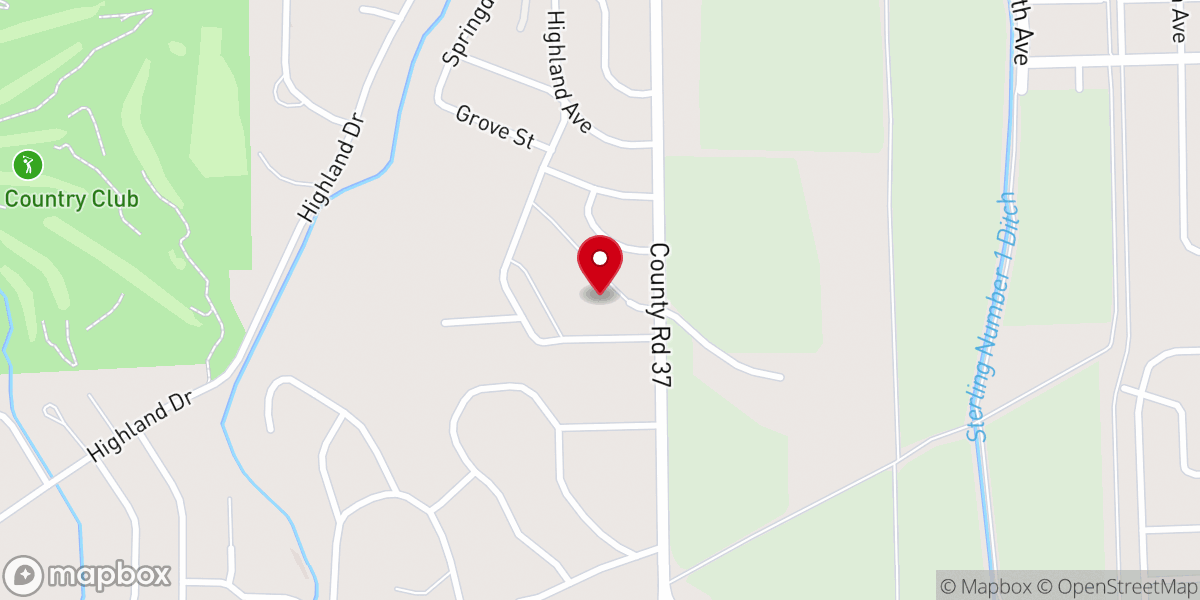 Map showing location of Berean Church