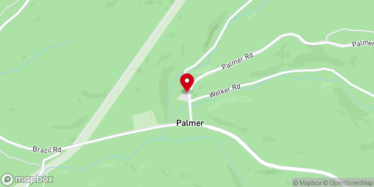 Map showing location of Palmer Church