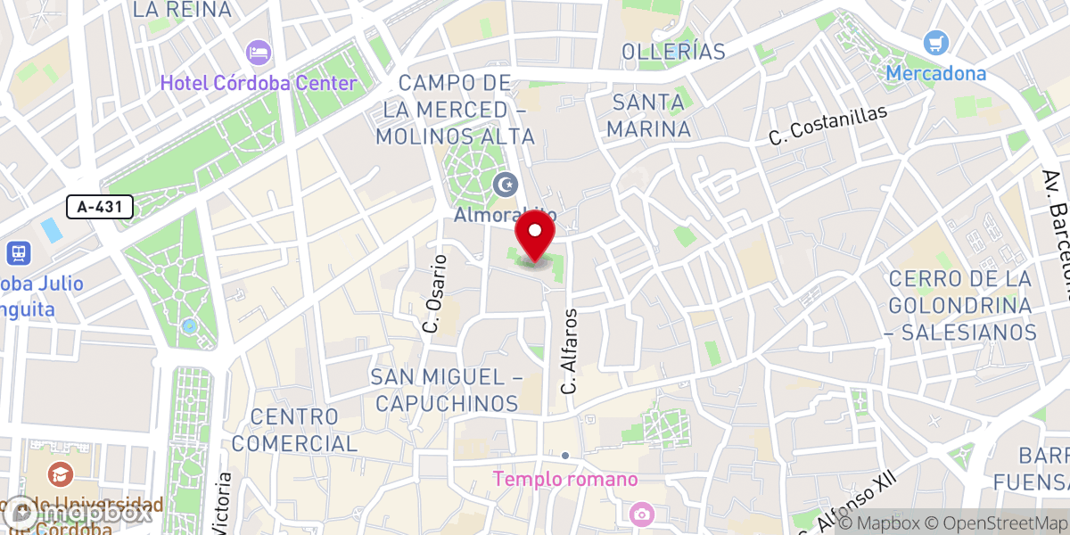 Map showing location of Iglesia Conventual del Santo Ángel (Padres Capuchinos)