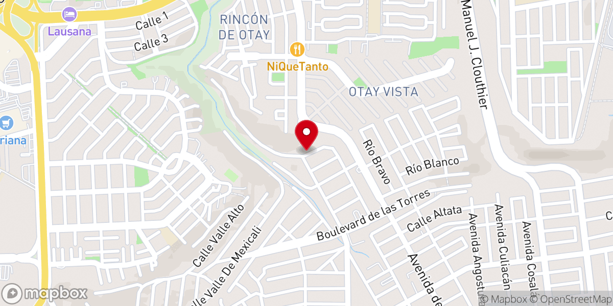 Map showing location of Iglesia Pentecostal Manantiales De Agua