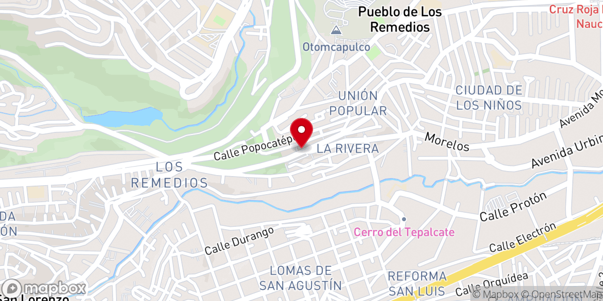 Map showing location of Parroquia Catolica La Lupita